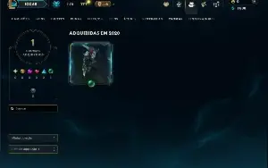 Unranked com 40 Champs e 6 Skins +1 Fragmento
