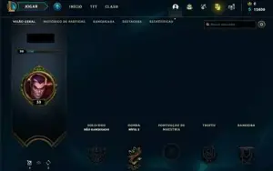 Conta Unranked Lvl 30