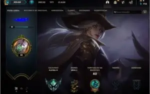 CONTA PLATINA IV LEAGUE OF LEGENDS