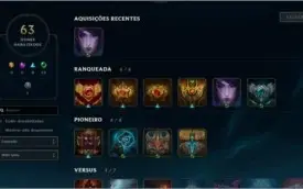 Conta lol - Gold 4 - 55 hamps