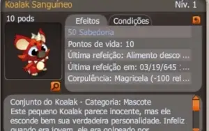 Pet de sabedoria Koalak sanguinário (SPIRITIA)