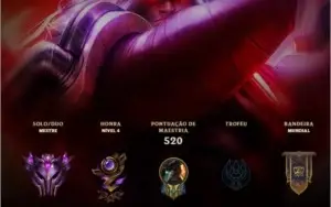 Conta de LOL desde a S6 / Mestre - 153 campeões / 98 skins.