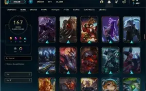 Conta bronze 1 com 145 Champs e 167 Skins + 2 Prestigios