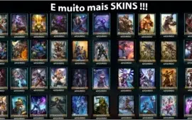 SMITE - CONTA COM 441 SKINS + GOD PACK - VARIAS BORDA