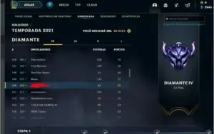 Conta smurf recente upada para o diamante IV - 0 Bans