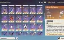 Conta Genshin Imapct, AR58, 15 personagens 5* e 5 armas 5*