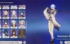 Conta Genshin Imapct, AR58, 15 personagens 5* e 5 armas 5*