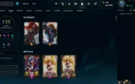Conta Lol Plat 1 (Todos Os Champs, 135 Skins E +)