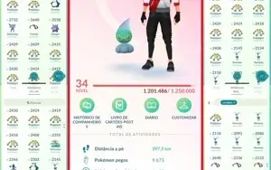 Conta Pokemon Go Nível 34