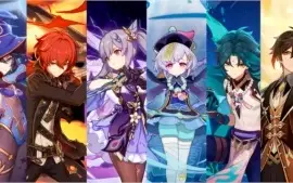 Genshin Ar56 - Xiao + Zhongli + Mona + Diluc + Qiqi + Keking
