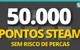50.000 Pontos Steam (Steam Points) ON 24/7