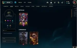 Conta lol nivel 167 41 skins