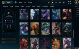 Conta lol nivel 167 41 skins