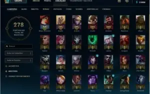 Conta LOL - 141 Campeões + 196 Skins (2 Míticas) habilitadas