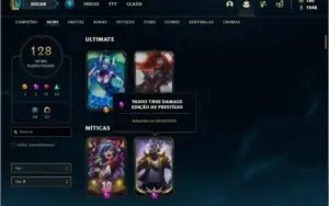 Conta prata 4 com 140 champs e 127 skins + 1090 RPs