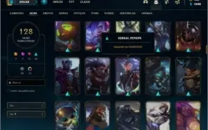 Conta prata 4 com 140 champs e 127 skins + 1090 RPs