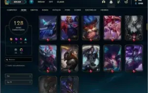Conta prata 4 com 140 champs e 127 skins + 1090 RPs