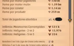 Conta Albion 1.8Bn Fama Total, Craft, Coleta, E-MAIL PROPRIO