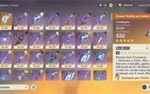 Conta Genshin impact AR 55 Raiden c1 +Ganyu +Venti +Klee