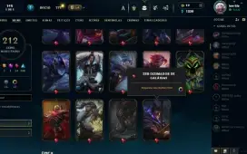 Vendo conta de lol e valorant com varias skins