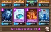 Clash Royale 4k trofeus 200k ouro 1k gemas