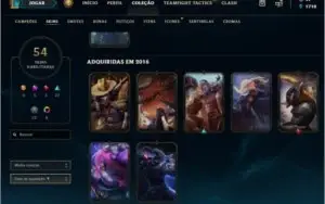 Conta de LoL: Level 192/Ouro III/ (2 skins/chromas raras)