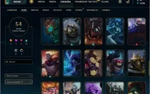 Conta de LoL: Level 192/Ouro III/ (2 skins/chromas raras)