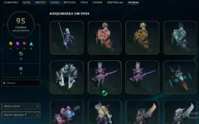 Conta Full Acesso| 317 Skins| Todos Os Champs| 27K Ea