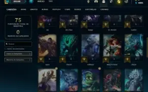 Conta prata 2 com 45 Champs e 11 Skins + 3 Espolios