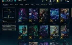 Conta prata 2 com 45 Champs e 11 Skins + 3 Espolios