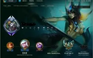Conta League of Legends - Plat V