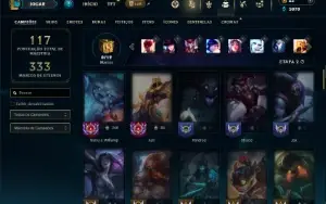 Ferro 1 com 70 Champs e 18 Skins