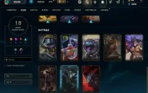 Ferro 1 com 70 Champs e 18 Skins