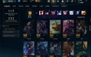 Ferro 1 com 70 Champs e 18 Skins