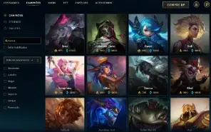 Unranked com 150 Champs e 116 Skins