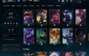 Bronze 2 com 105 Champs e 63 Skins ( Mais de 30 Jogos )