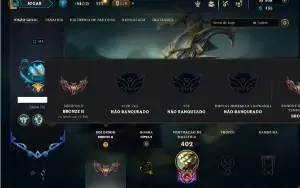 Bronze 2 com 105 Champs e 63 Skins ( Mais de 30 Jogos )