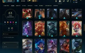 Bronze 2 com 105 Champs e 63 Skins ( Mais de 30 Jogos )