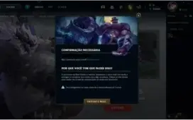 Conta LOL smurf gold 4 sem email confirmado
