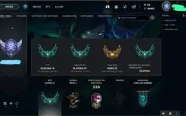 Conta de LOL Platina e varias vezes Dima com +470 skins