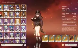 GENSHIN IMPACT - AR56 8 Personagens T5 e 6 Armas T5+17 Tiros