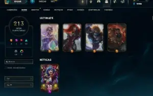 Ferro 2 com TODOS os champs e 213 Skins + 4 Ultimates