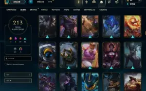 Ferro 2 com TODOS os champs e 213 Skins + 4 Ultimates