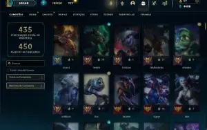 Ferro 2 com TODOS os champs e 213 Skins + 4 Ultimates