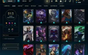 Ferro 2 com TODOS os champs e 213 Skins + 4 Ultimates