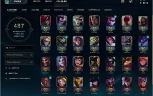 Conta de LoL D4,Nível 235, 133 skins