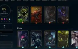 Conta League of Legends Full Acesso - 137 Champs e 89 Skins