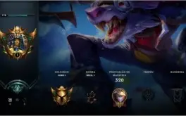 [20% OFF] CONTA LOL | GOLD 1| (88 champs & 31 skins)