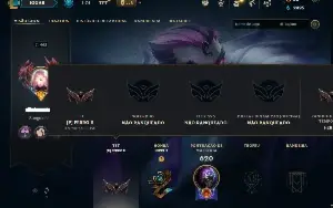 Unranked com TODOS os champs e 403 Skins ( Nivel 462 )