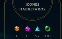 CONTA LOL GOLD I, 409 SKINS - 9 MÍTICAS - 4 ULTIM - 36 LEND